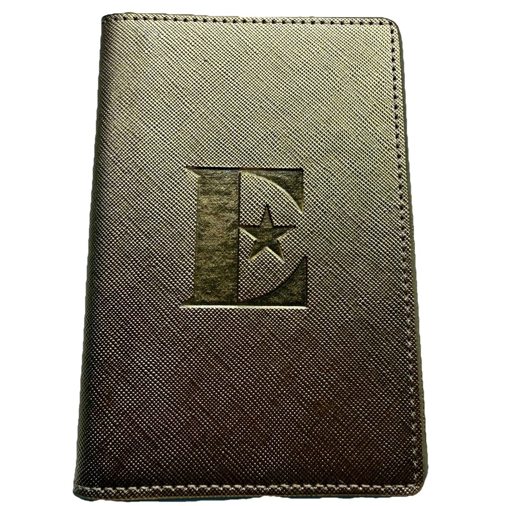 Elton John Farewell Yellow Brick Road Gold Metallic Passport Holder Cover